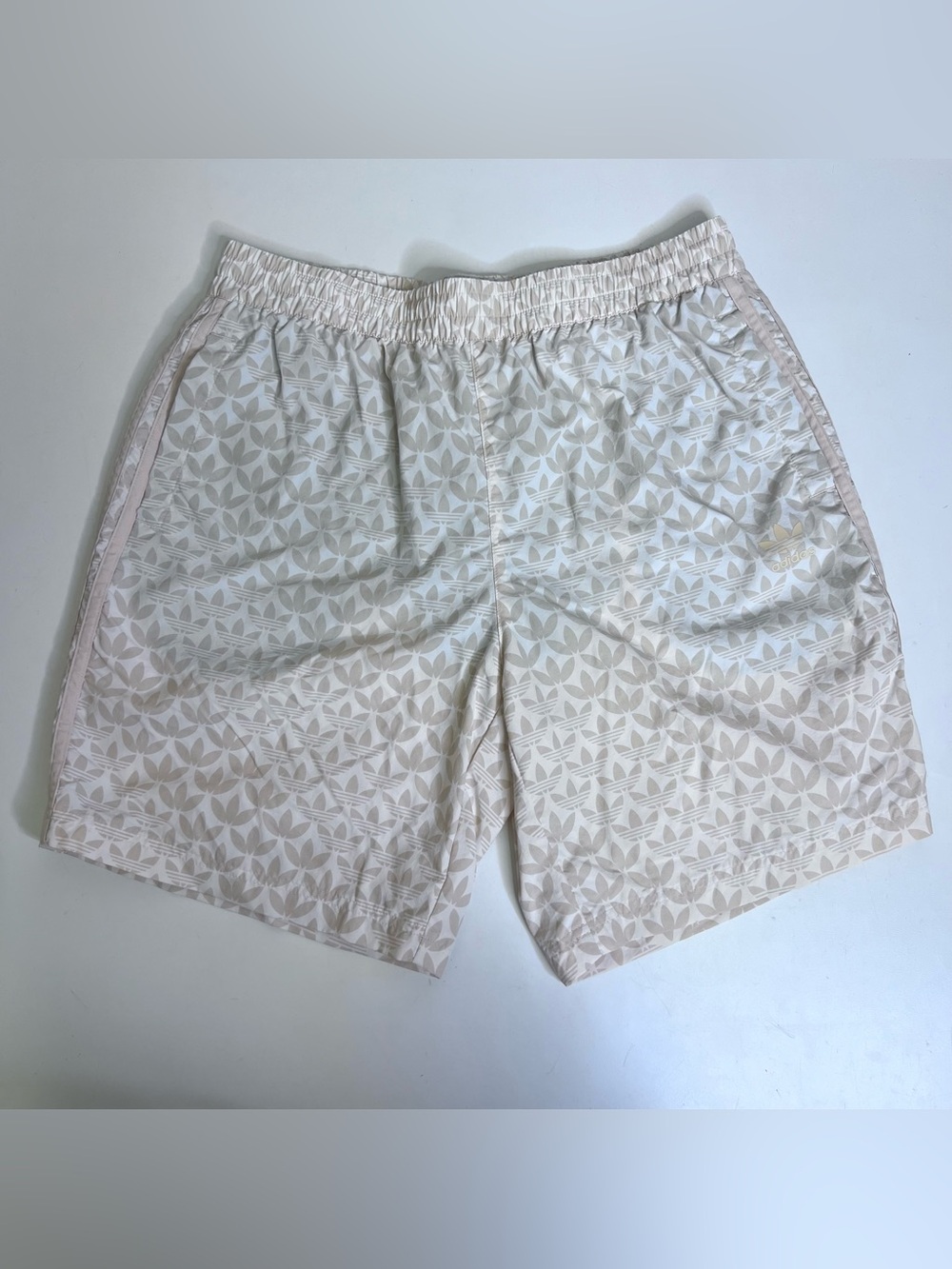 adidas Graphics Monogram Allover Print Shorts | Sand Strata | Men's - Size Large